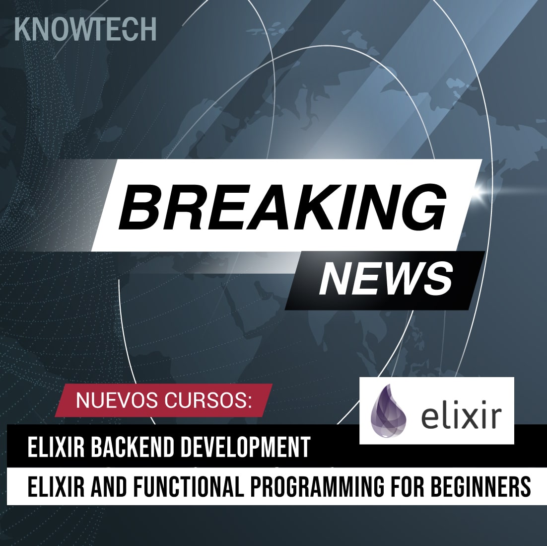 Conoce todos los secretos de la programación funcional con Elixir, las bases del lenguaje y su integración en el Backend con Phoenix.